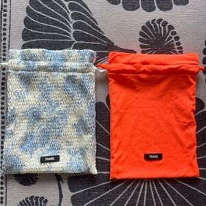 Triangl Blue and Orange Drawstring Bags never been used
